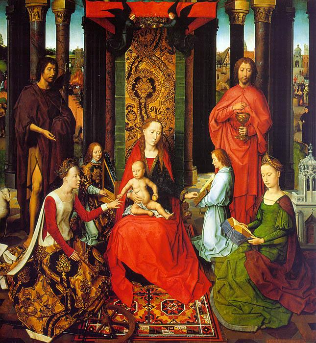 Hans Memling Triptych of St.John the Baptist and St.John the Evangelist China oil painting art